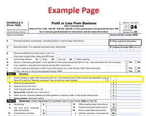 Where to find Gross REVENUE example